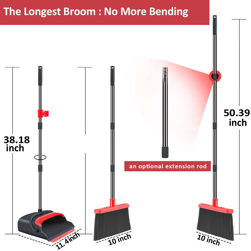 Indoor&Outdoor Broom and Dustpan Set