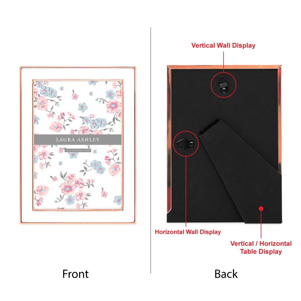 Enamel Picture Frame - Metal Edge with Easel, for Countertop, Counterspace, Tabletop Display, Bookshelf, Desk, Wall Décor, Photo Gallery