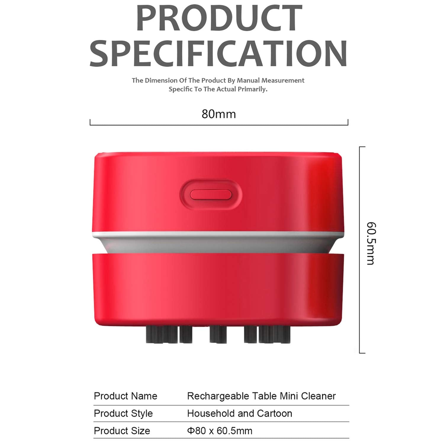 Desktop Vacuum Cleaner, Mini Table dust Sweeper Energy Saving, High Endurance up to 400 mins, Cordless & 360º Rotatable for Cleaning