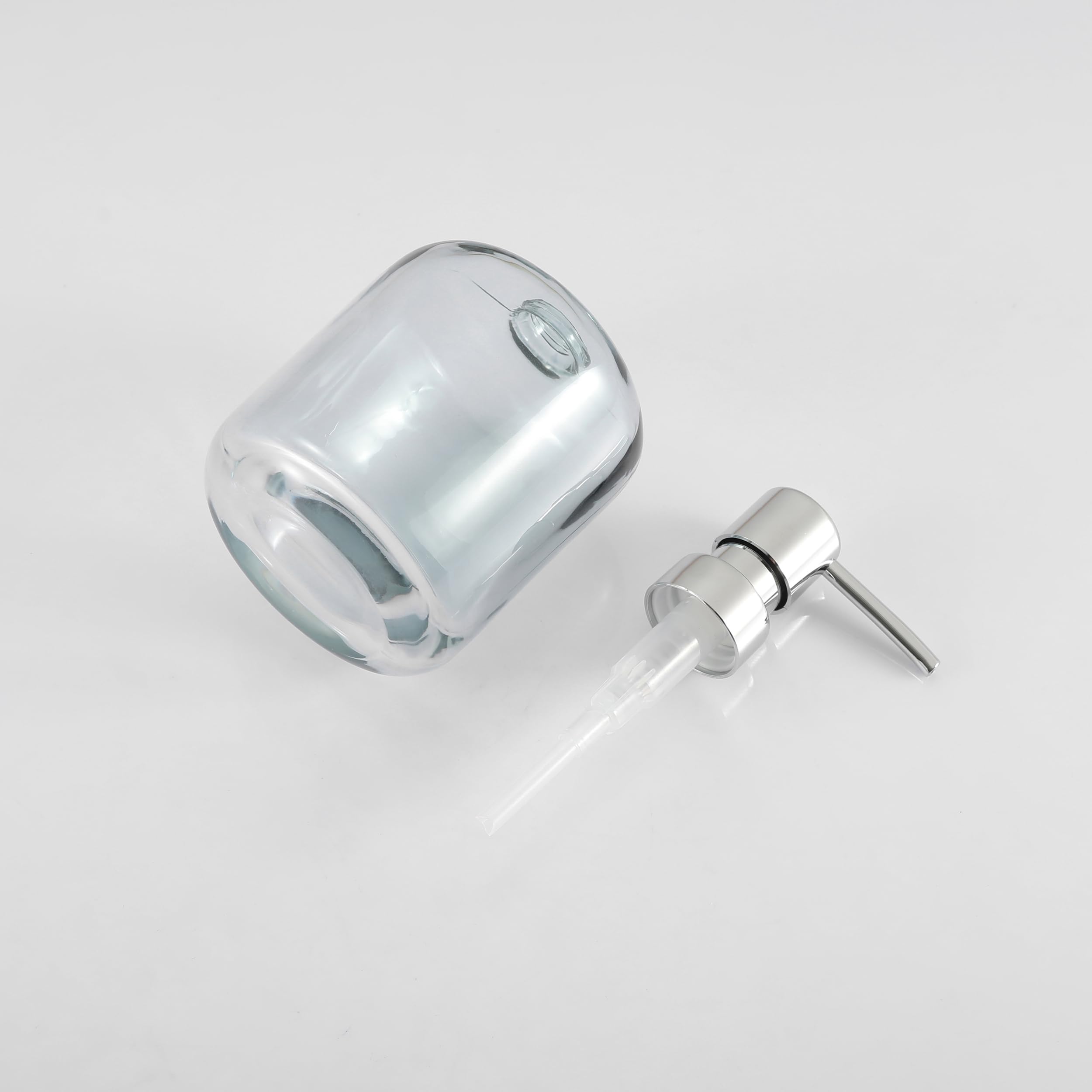 Glass Soap Pump Dispenser, Refillable Soap Dispenser