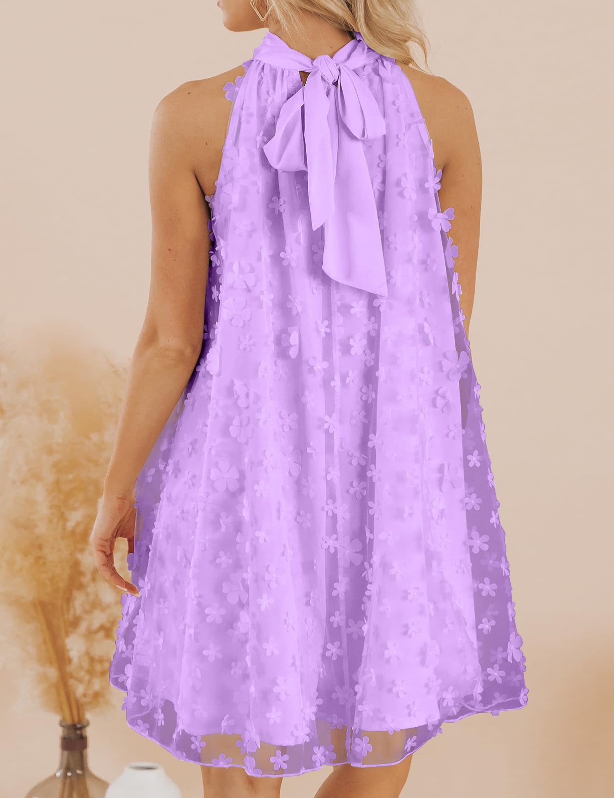 Women's Summer Formal Dresses Cocktail Halter Swing Dress Cute A Line Dress