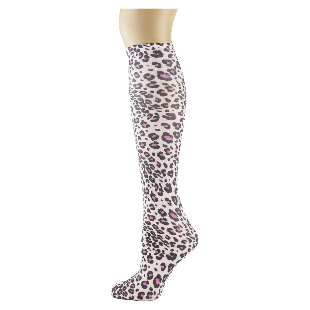 Women's 3 Pairs Knee High Trouser Socks, Classy and Colorful Printed Patterns, Silky Smooth Material