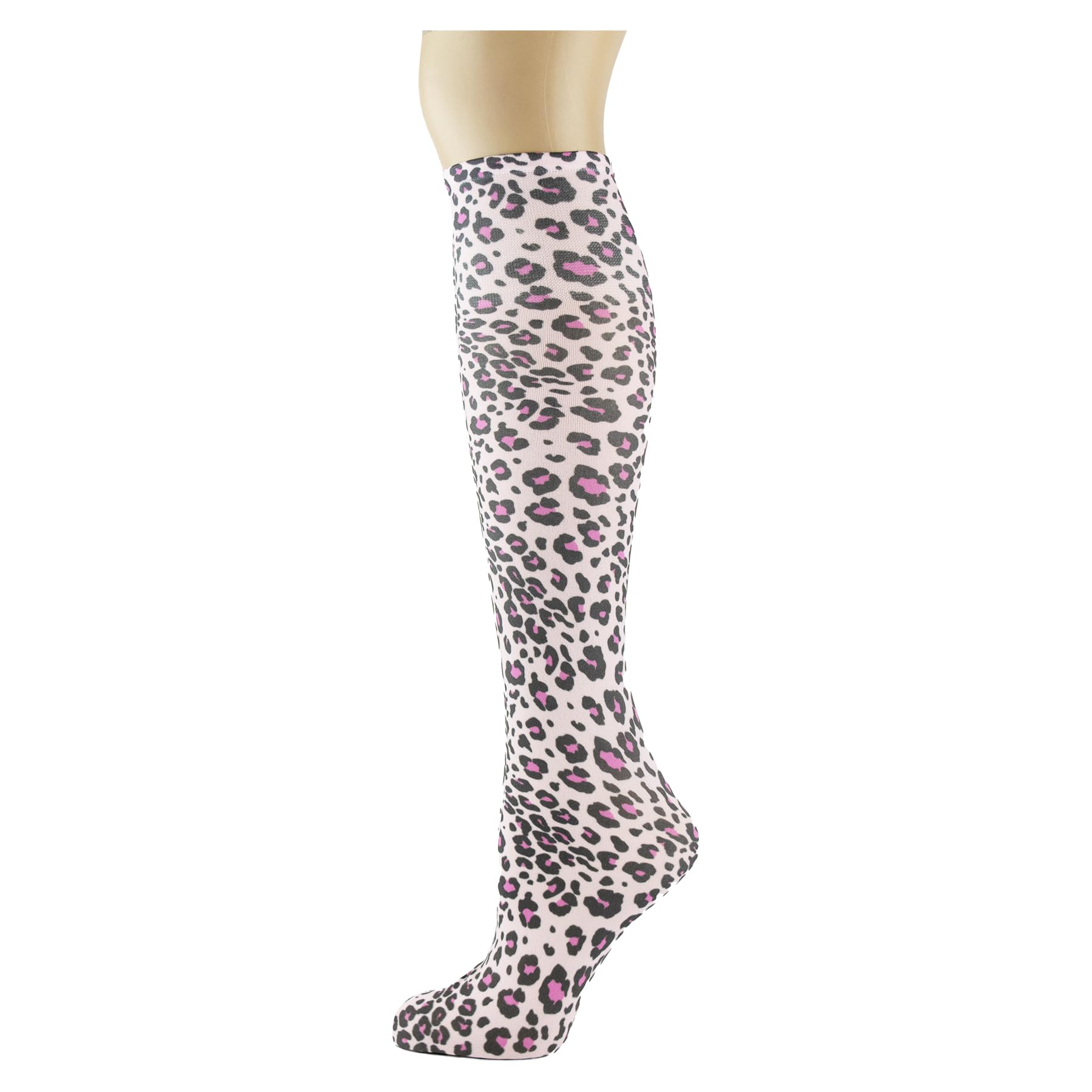 Women's 3 Pairs Knee High Trouser Socks, Classy and Colorful Printed Patterns, Silky Smooth Material