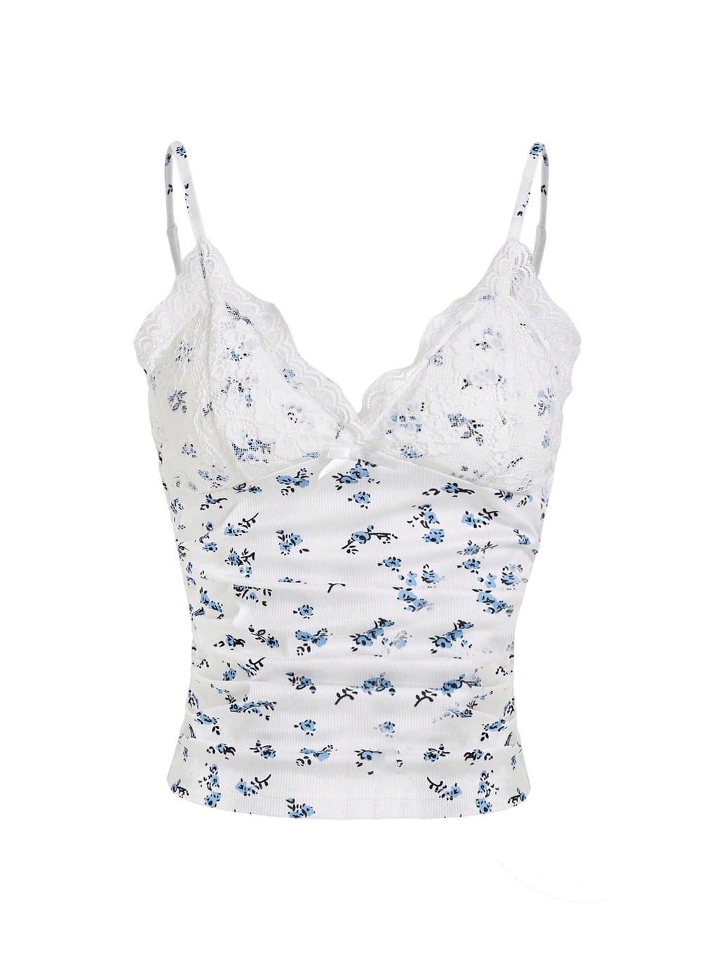 Women's Halter Top Y2K Lace V Neck Ruched Low Cut