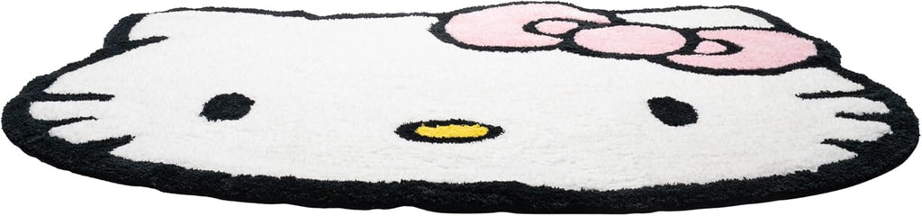 Hello Kitty Plush White Fluffy Accent Rug - 4 x 3 ft Area Rug for Bedroom or Living Room Decor