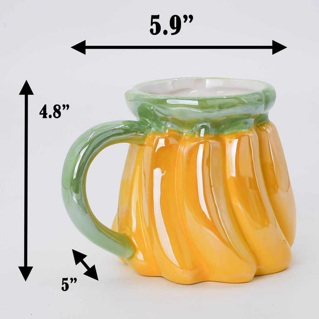 Ceramic Creative Porcelain Fruit Cup with Handle