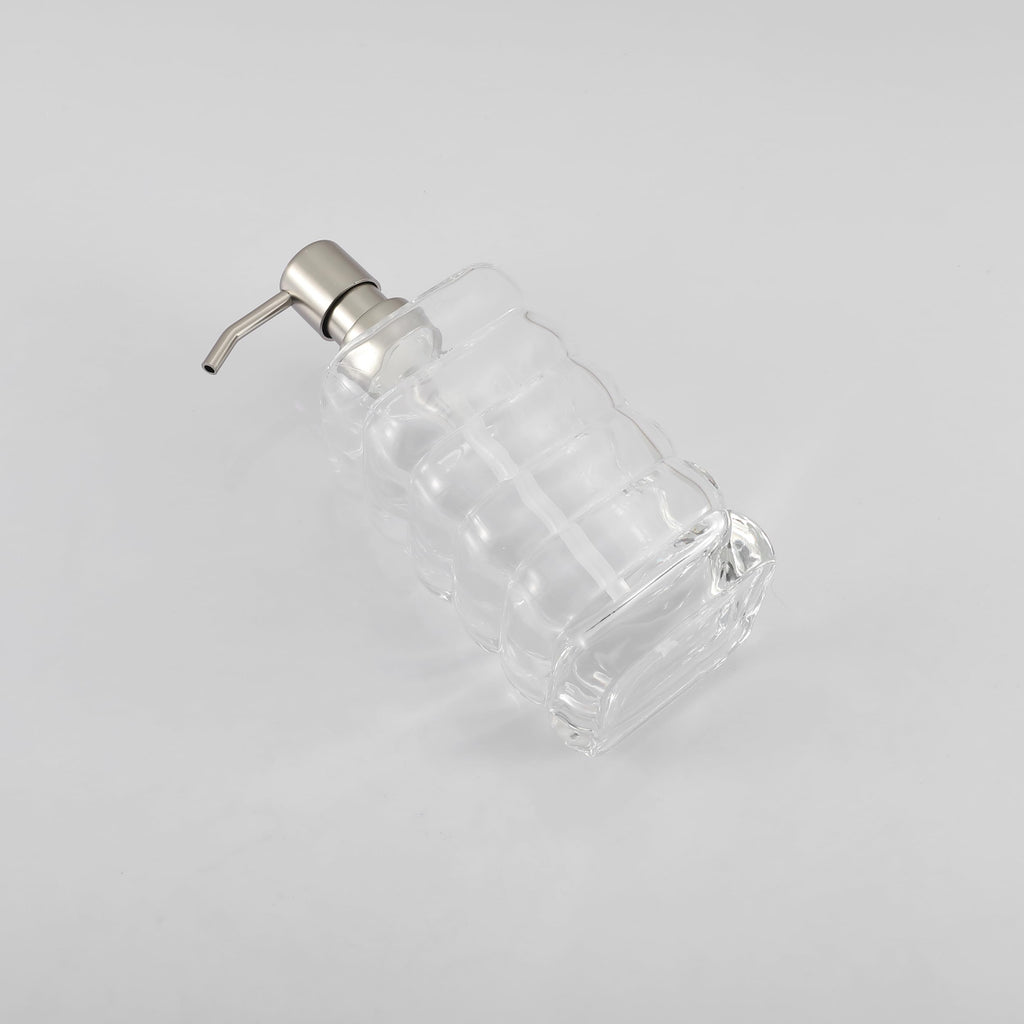 Glass Soap Pump Dispenser, Refillable Soap Dispenser