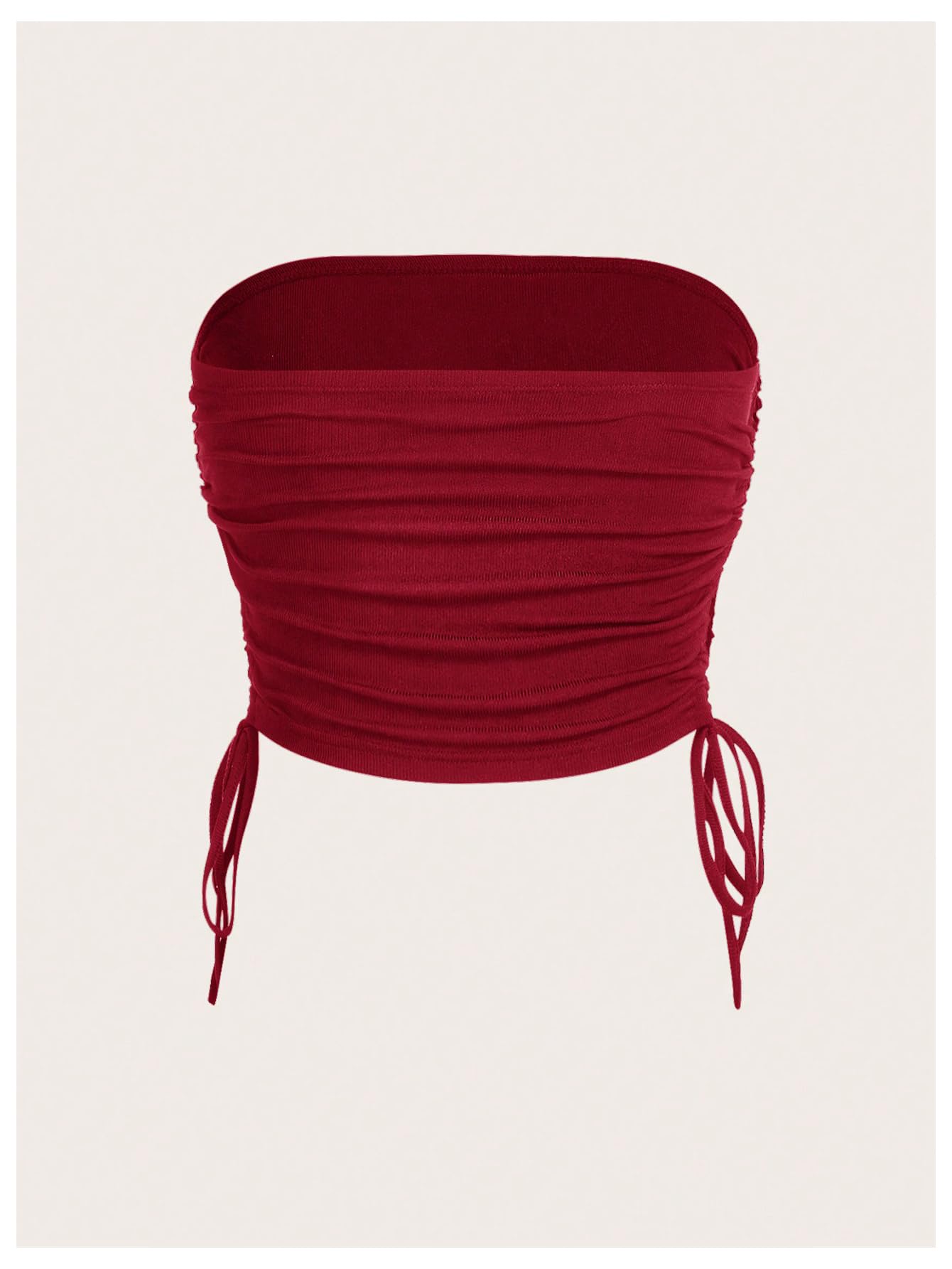 Women's Y2K Tube Tops Rhinestone Strapless Sleeveless Graphic Crop Tops