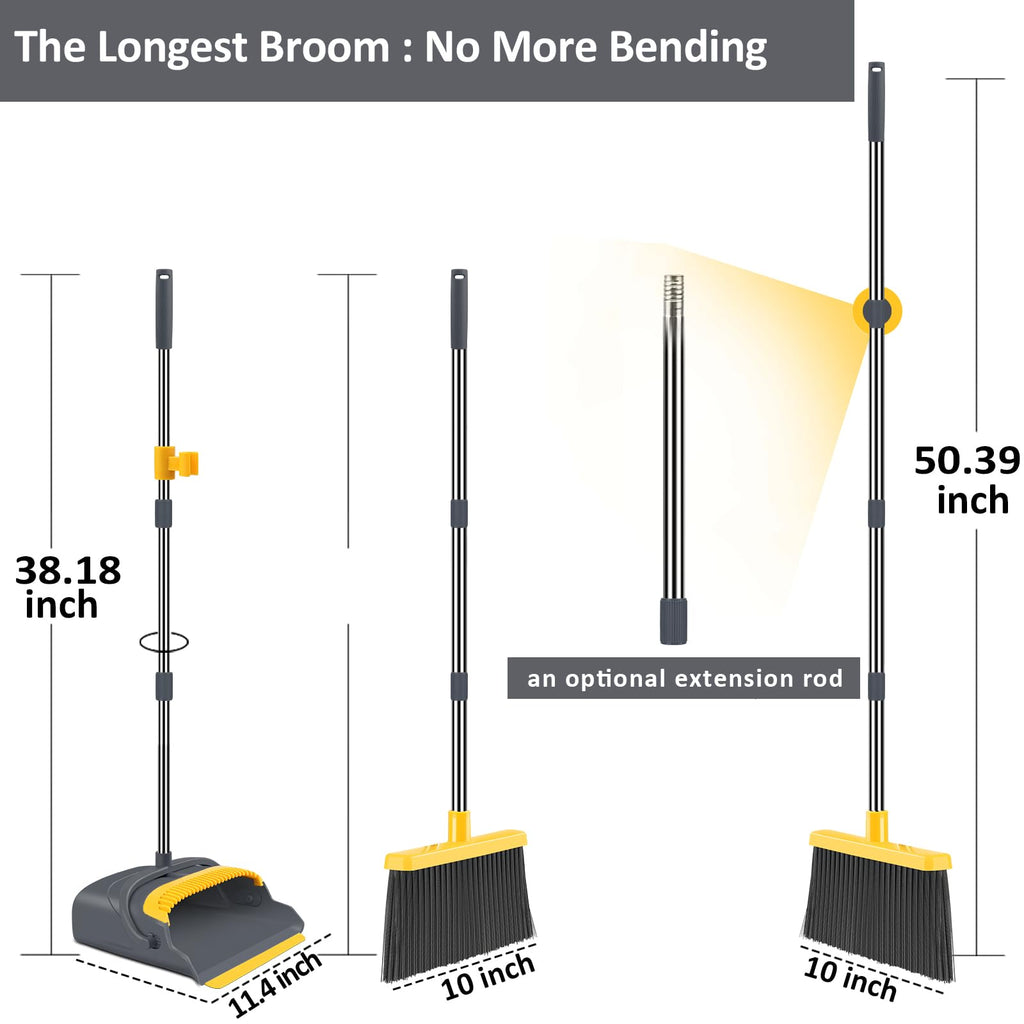 Indoor&Outdoor Broom and Dustpan Set