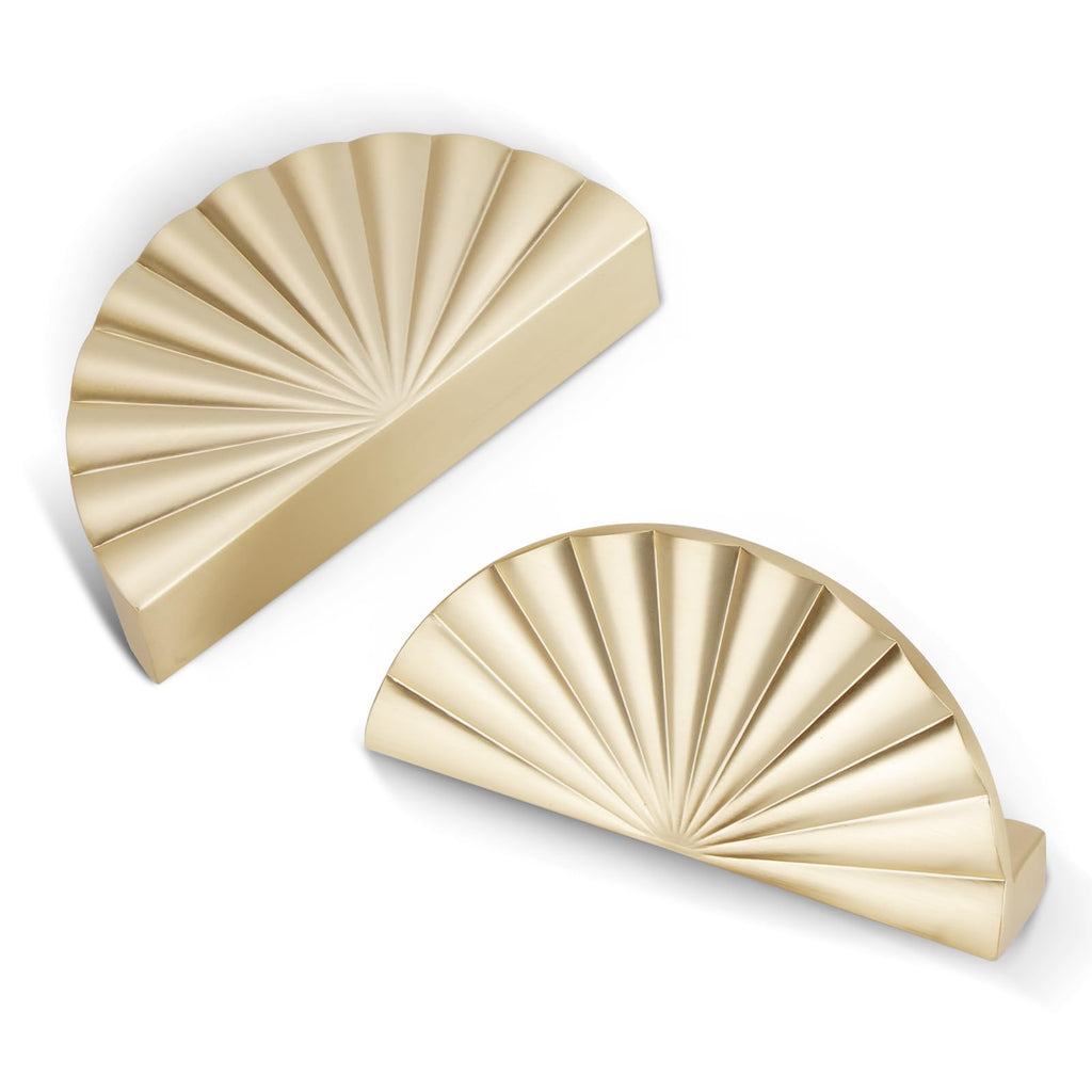 Gold Cabinet Pulls Cup Flat Drawer Handles Sunflower Handle Unique Hardware for Furniture Door Wardrobe Hardware