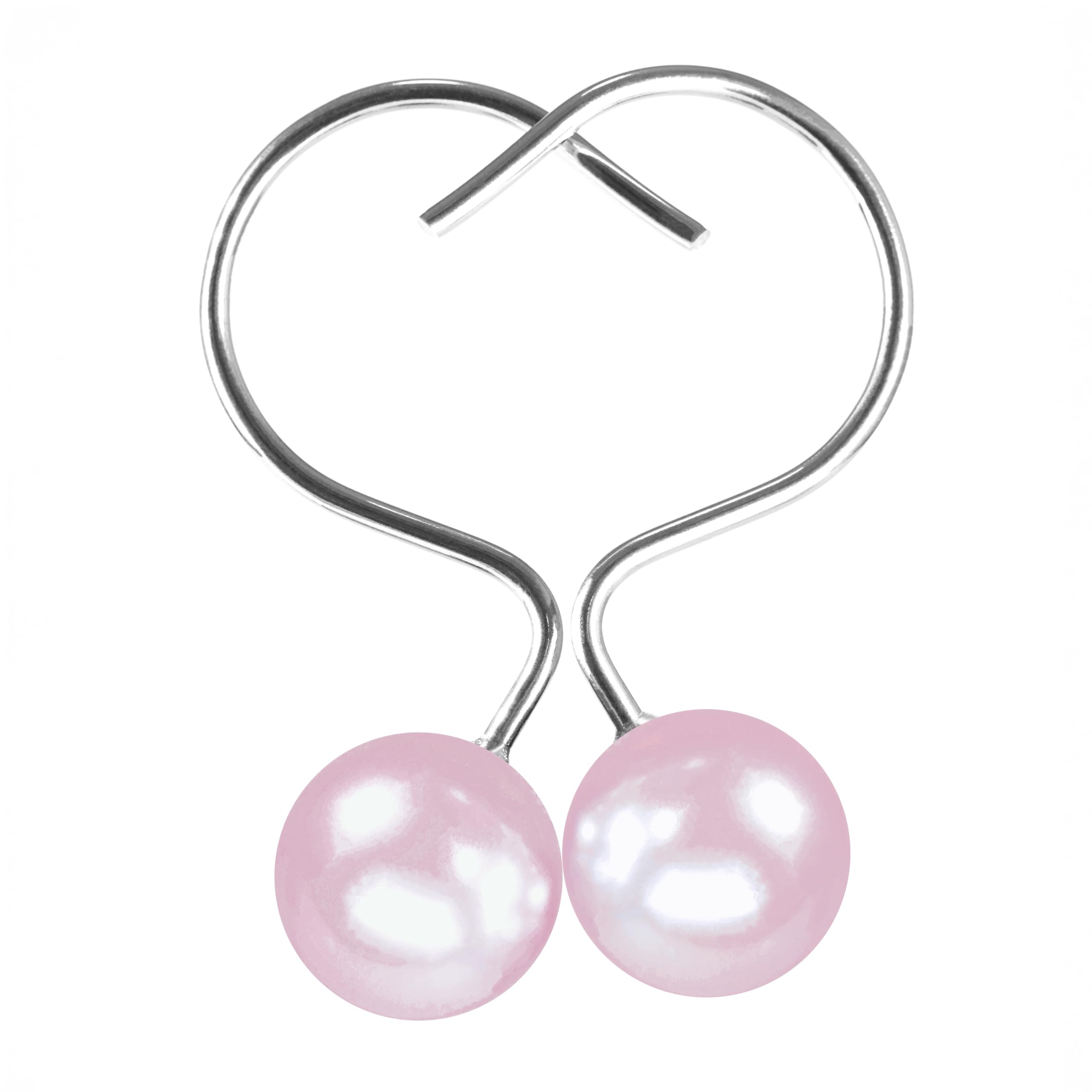 Elegant Stylish Coquette Pearl Design Rustproof Stainless Steel Rings