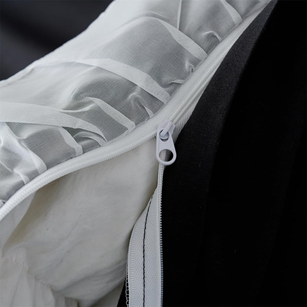 Ruffle Duvet Cover Bedding Set with Bowtie, 2 Pieces Comforter Cover Set with Zipper Closure with Pillowcase