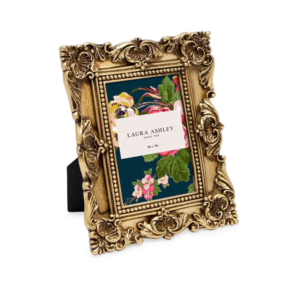 Resin Picture Frame â€?Handcrafted Floral Design with Easel for Tabletop and Wall Display