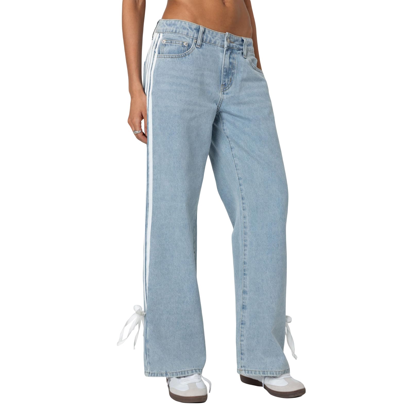 Women's Y2K High-Waisted Boyfriend Jeans â€?Streetwear Denim Pants