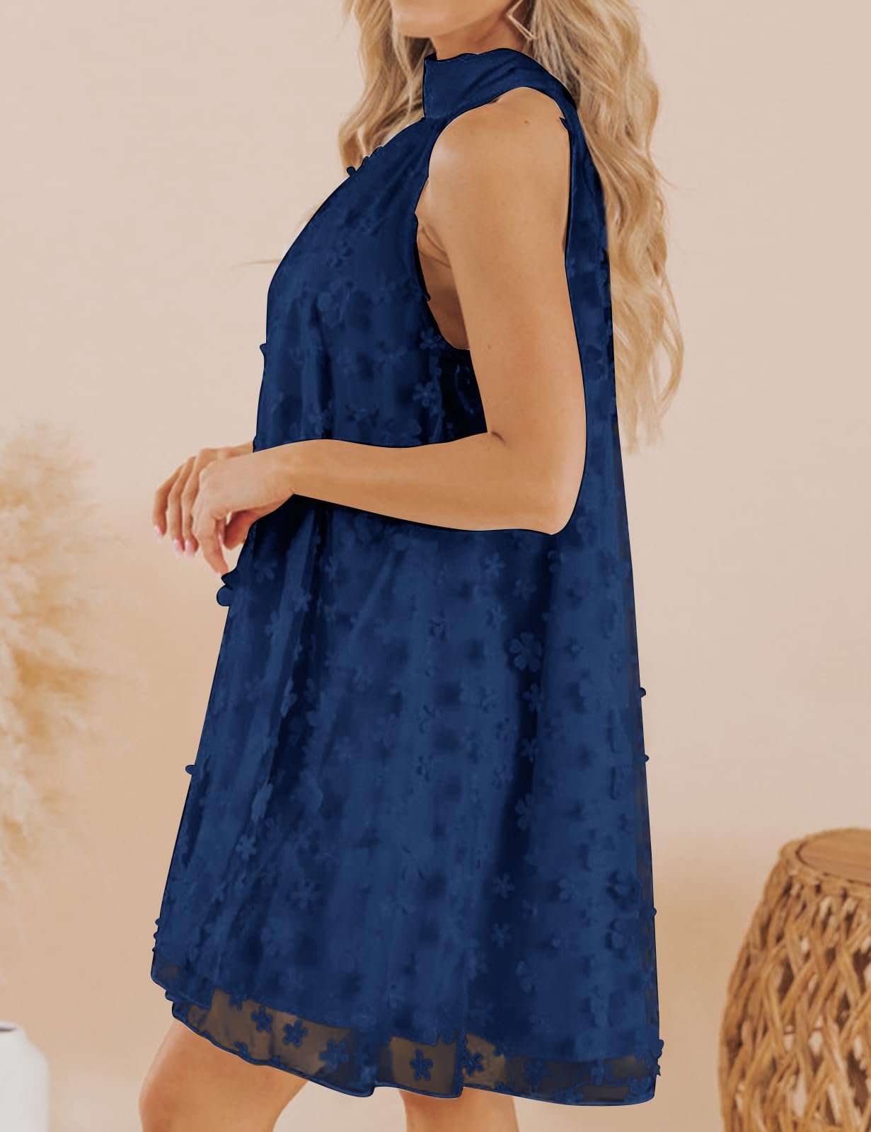 Women's Summer Formal Dresses Cocktail Halter Swing Dress Cute A Line Dress