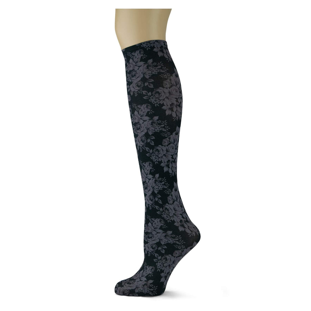 Women's 3 Pairs Knee High Trouser Socks, Classy and Colorful Printed Patterns, Silky Smooth Material