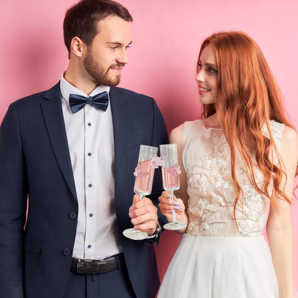 Coquette 3D Butterflies Butterfly Glassware