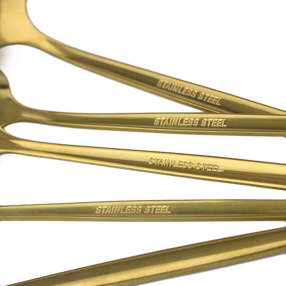 Stainless Steel Knife Fork Spoon Teaspoon Silverware Set, 24-Piece Flatware Set,