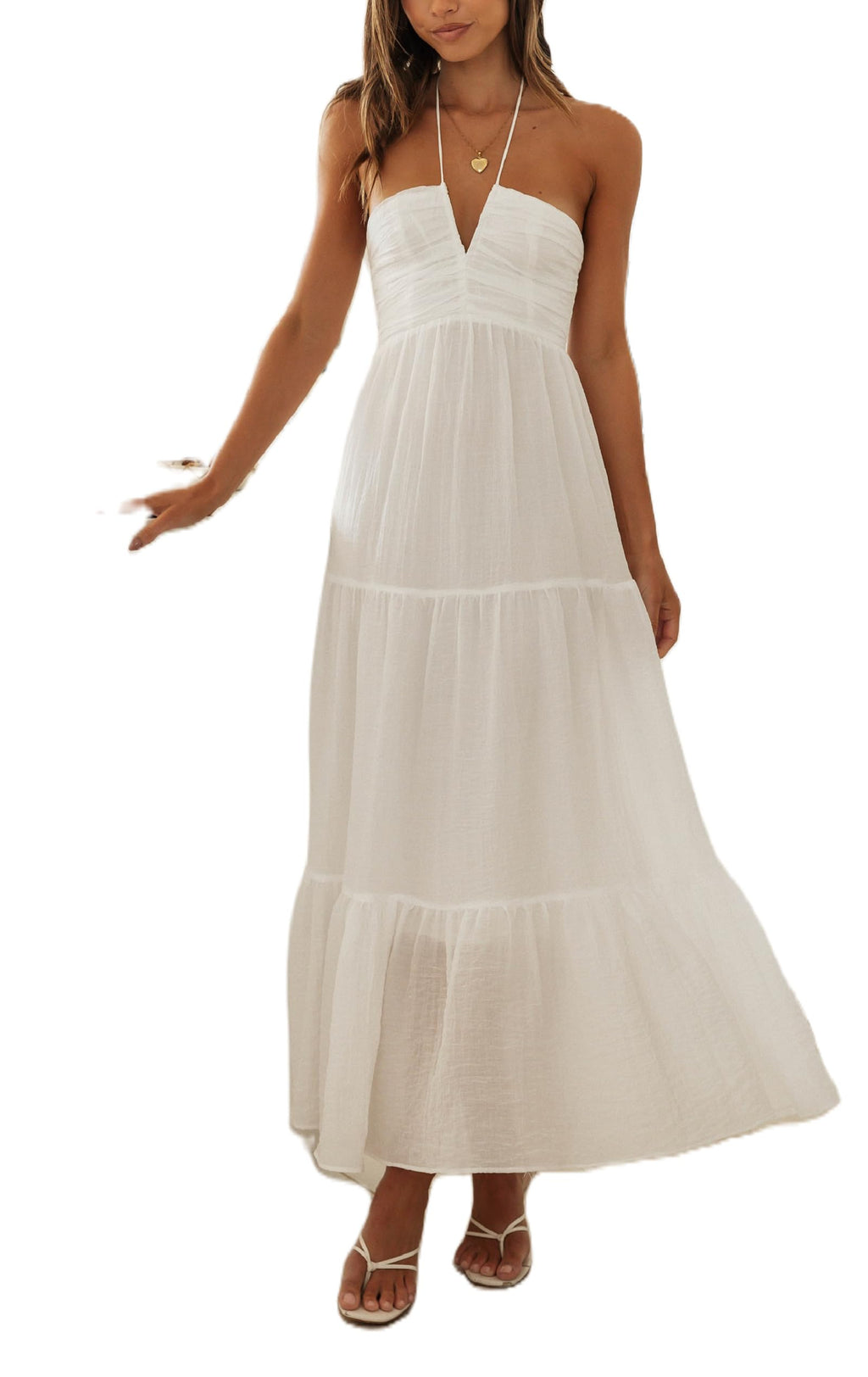 Women Y2k Bodycon Long Dress Spaghetti Strap Low Cut Dress Casual Backless Flowy Maxi Dress Sexy