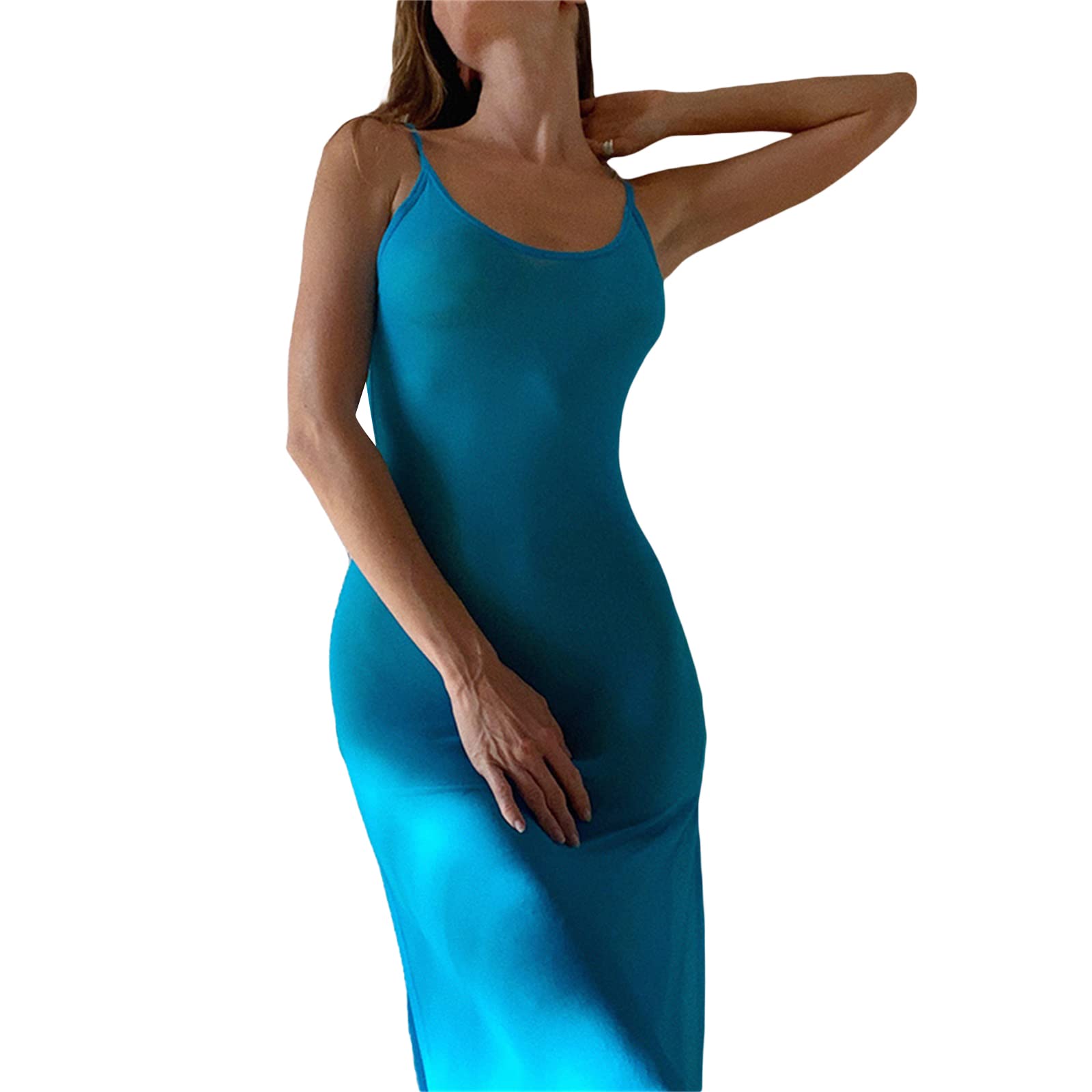 Sexy See Through Sheer Lace Maxi Dress Patchwork Backless Bodycon Long Dresses