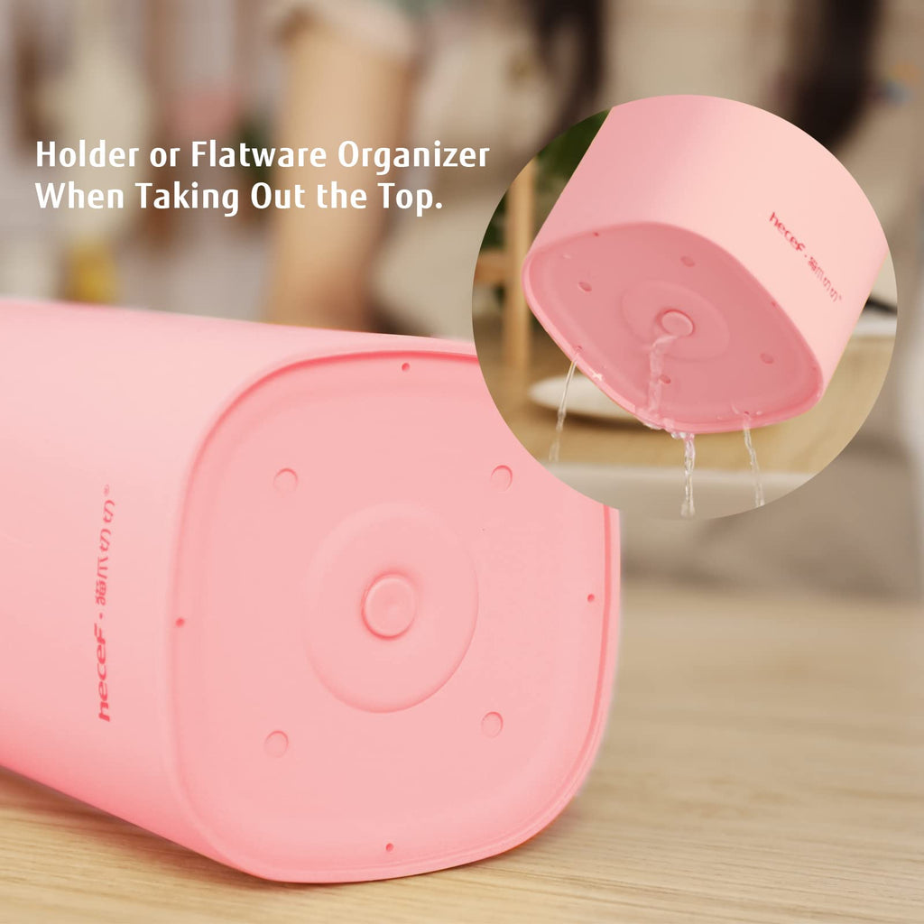 Cute Kitchen Knife Set, Dishwasher Safe, 5-piece Non-Stcik Knives Set with Detachable Block and Scissors,Sharp for Chopping, Slicing, Dicing and Cutting