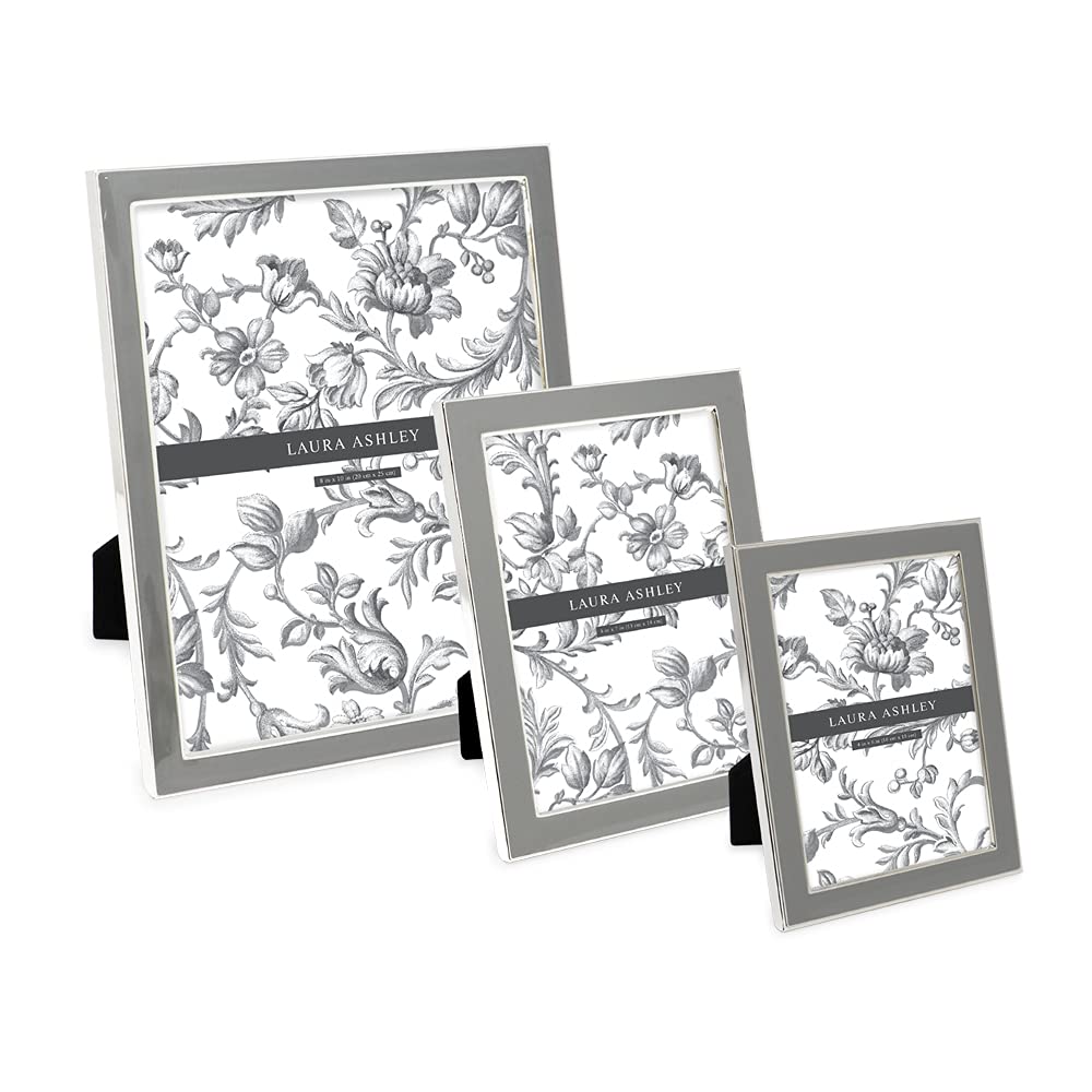 Enamel Picture Frame - Metal Edge with Easel, for Countertop, Counterspace, Tabletop Display, Bookshelf, Desk, Wall Décor, Photo Gallery