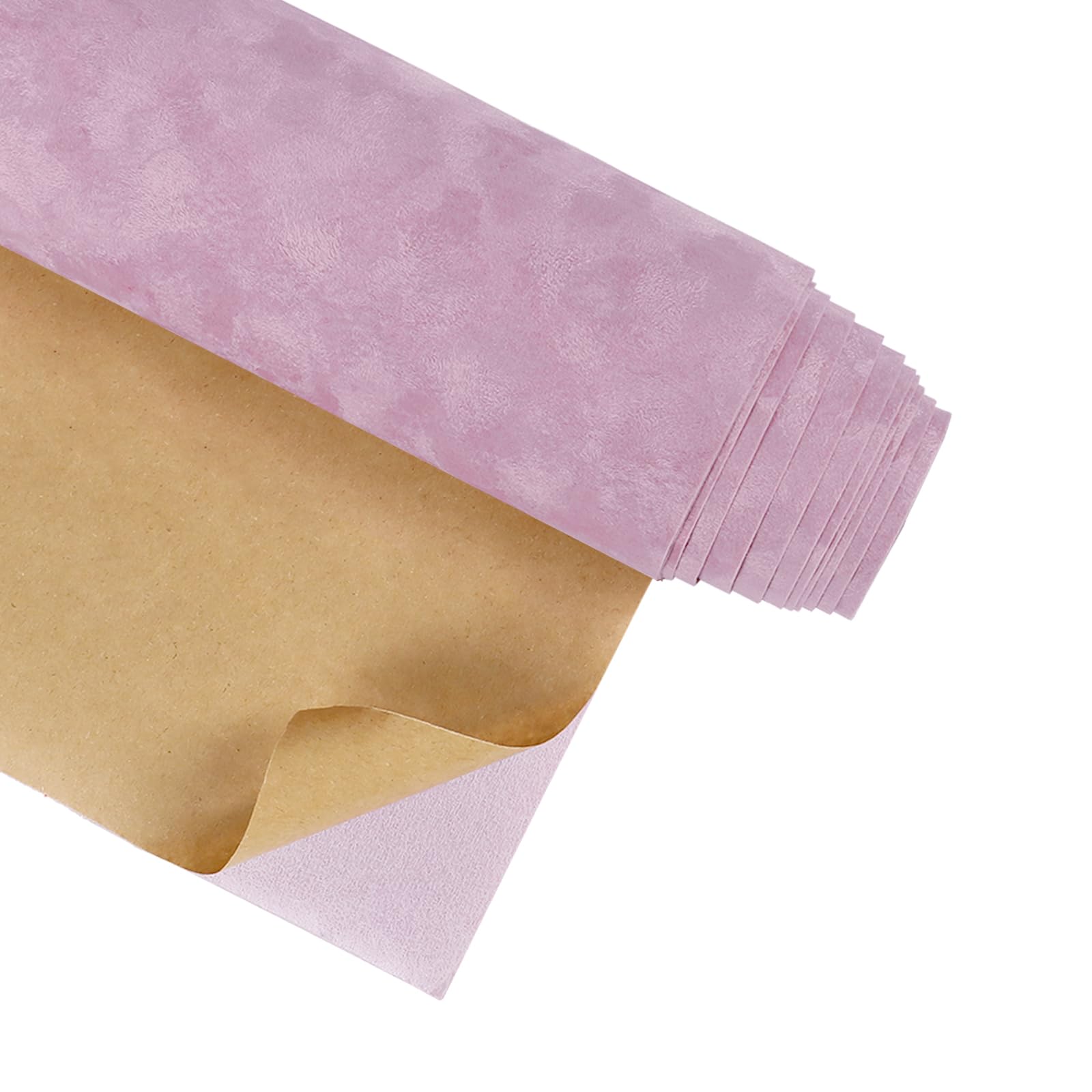 Velvet Wallpaper Peel and Stick Pink Contact Paper Self Adhesive Velvet Flocking Liner for Jewelry Drawer 12"x80" Fabric Felt Drawer Liner for Girls Bedroom Dressers Displays Decor