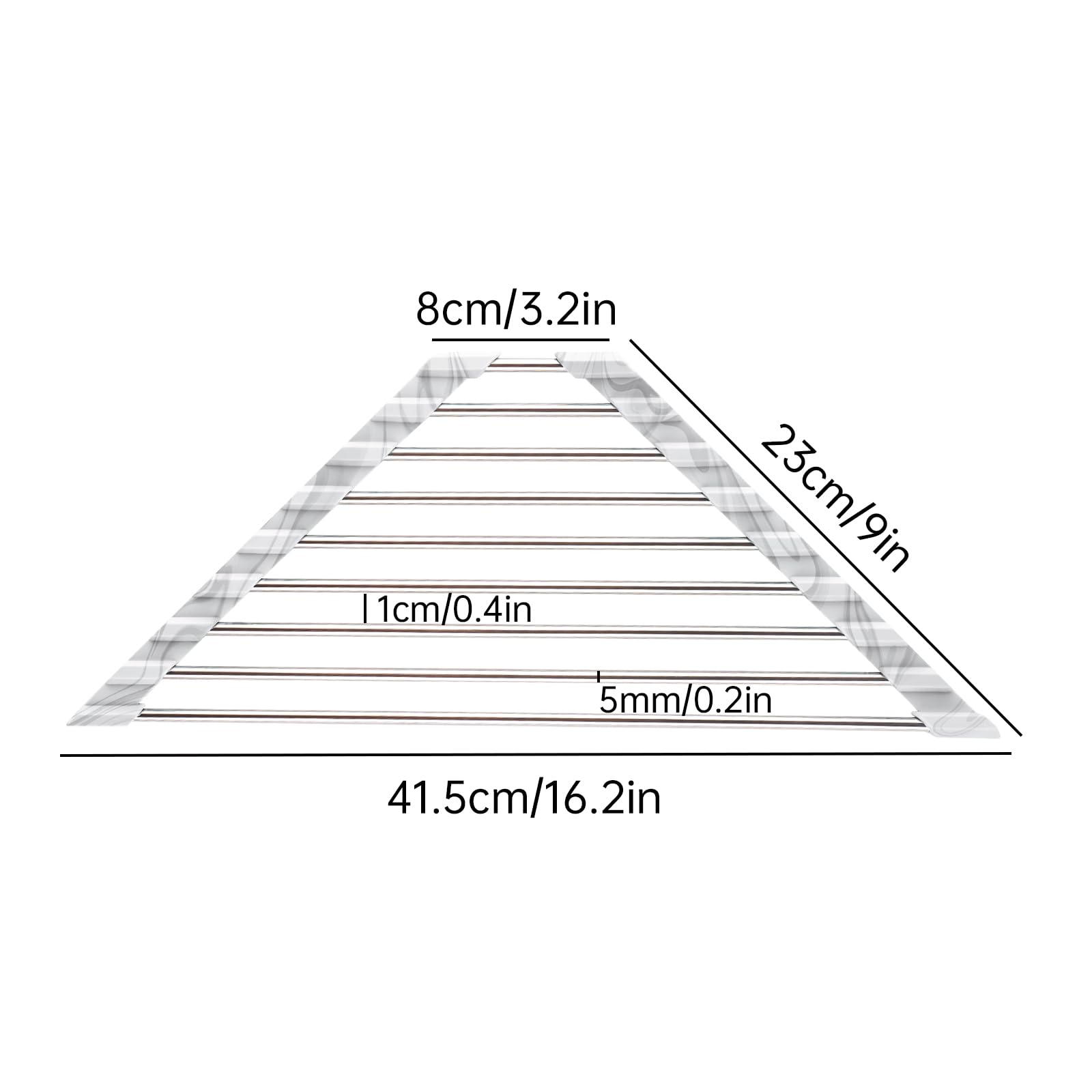Triangle Foldable Dish Drying Rack, Small Roll-Up - Stainless Steel Over Sink Drainer for Kitchen Sink Corner, Rustproof