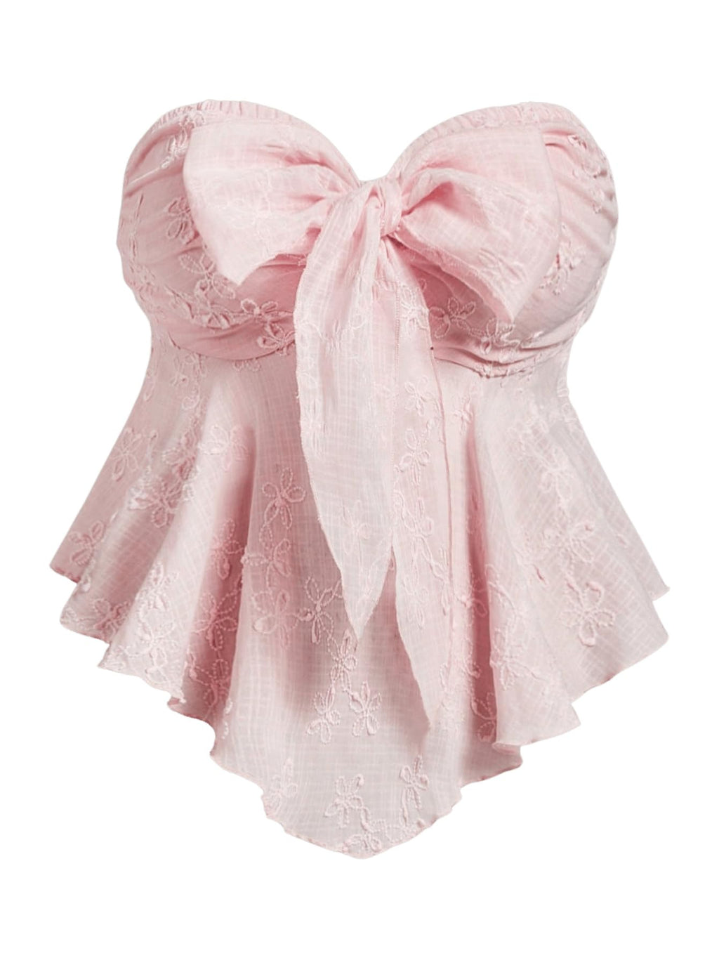 Women's Plus Size Tie Front Strapless Bandeau Tube Tops Flowy Vest Shirts Coquette Aesthetic Clothes