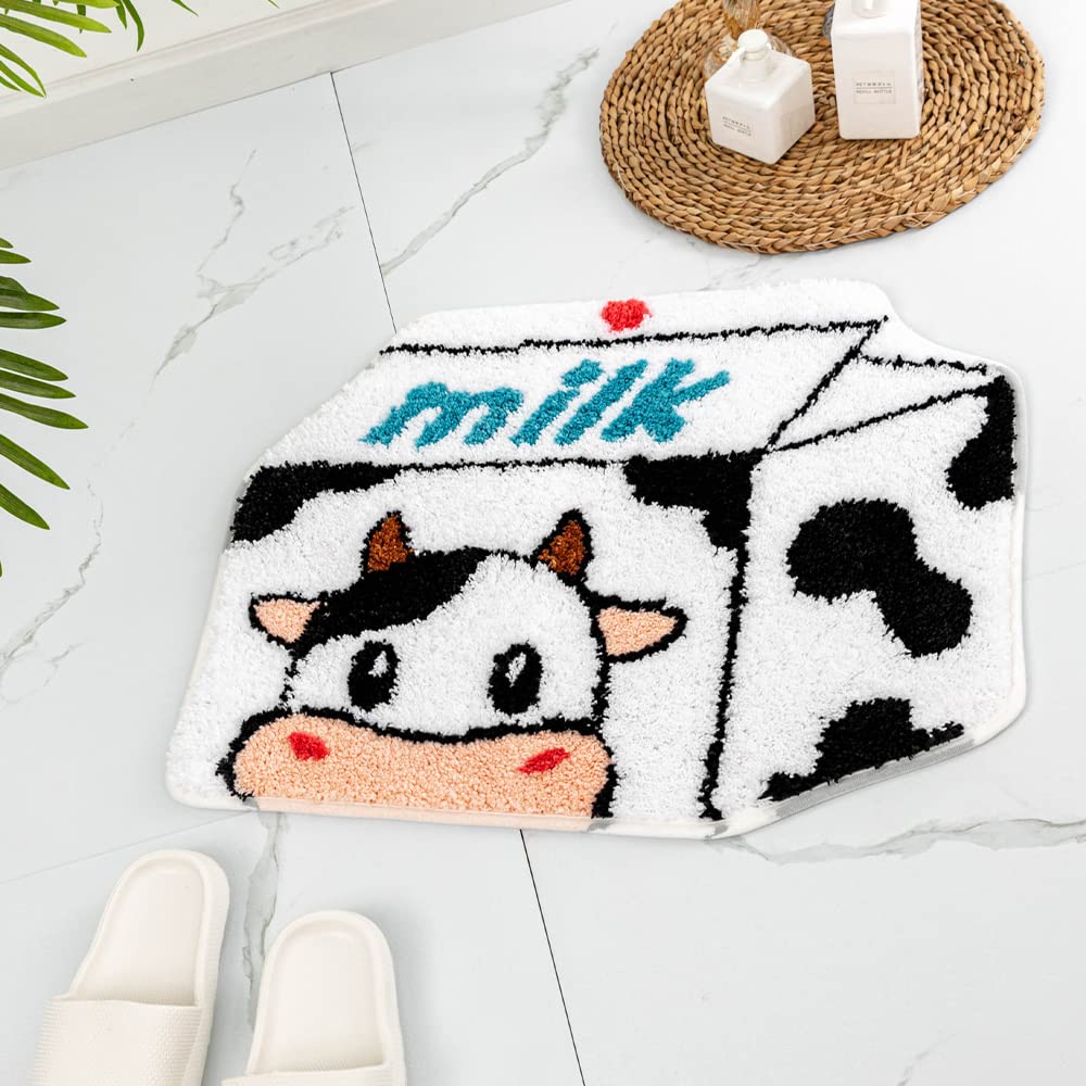 Shaped Rug Fruits Animals Bath Mat Area Rug Non-Slip Bathroom Door Mat for Bedroom Bathroom Kitchen Cartoon Area Rug for Bathroom Soft Bathmat Home Decor