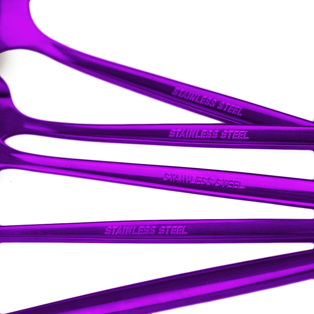 Stainless Steel Knife Fork Spoon Teaspoon Silverware Set, 24-Piece Flatware Set,