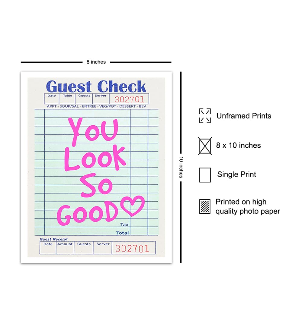 You Look So Good Inspirational Quote Wall Art & Decor