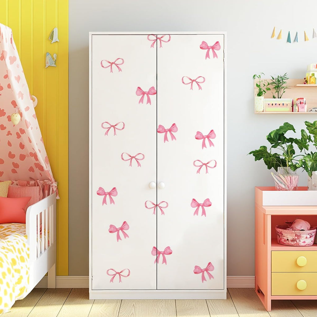 Stickers Peel and Stick Coquette Pink Decals 12 Sheets