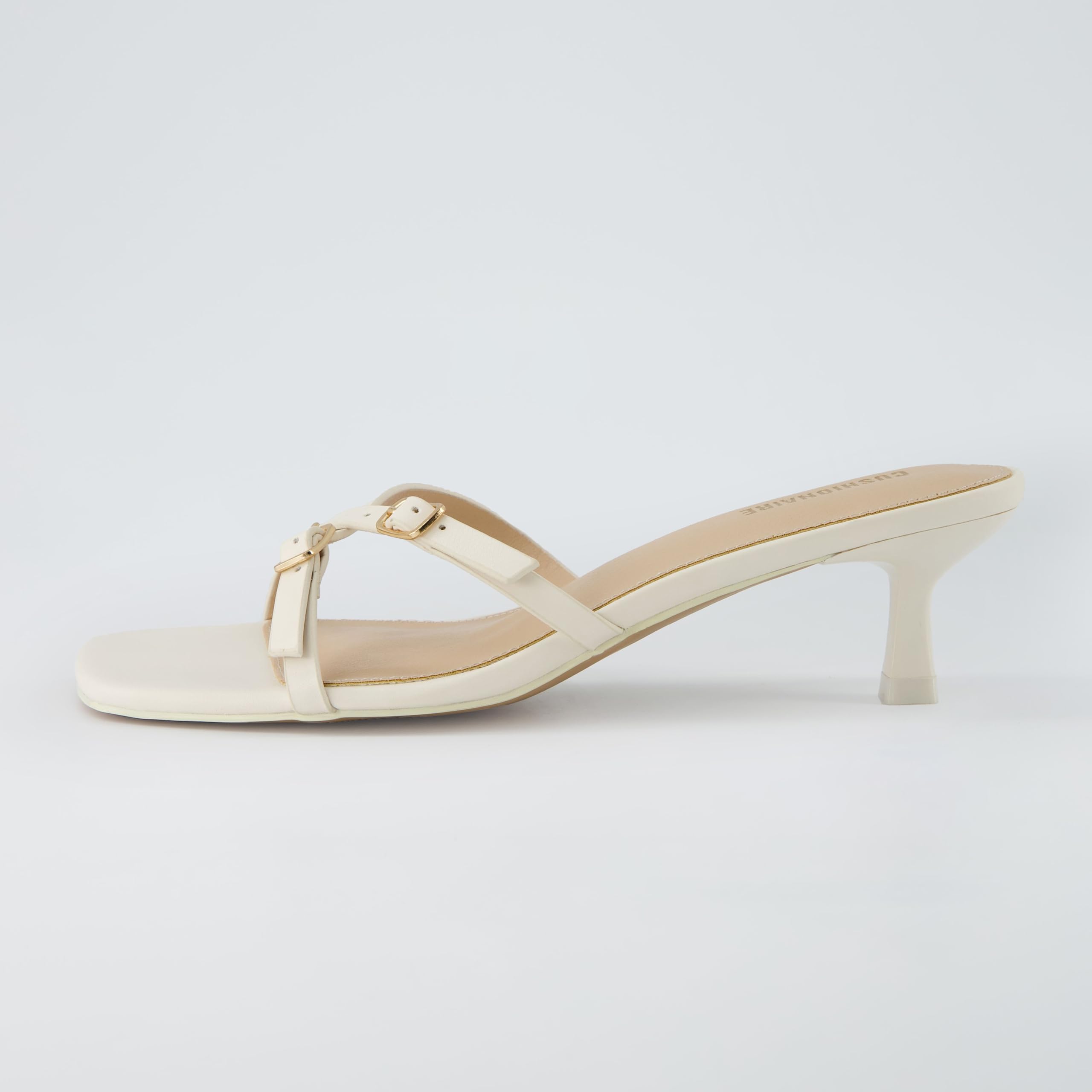 Women's Kitten Heel Sandals + Memory Foam