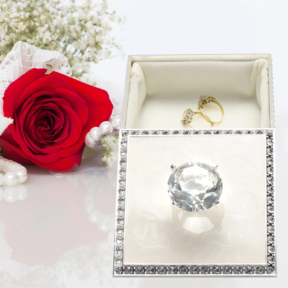 Hand Painted Decorative Hinged Jewelry Trinket Box