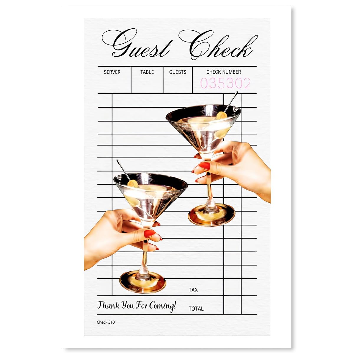 Cocktail Poster Alcohol Drink Wall Art Preppy Bar Cart Canvas Prints for Funky Bar Kitchen Wall Decor