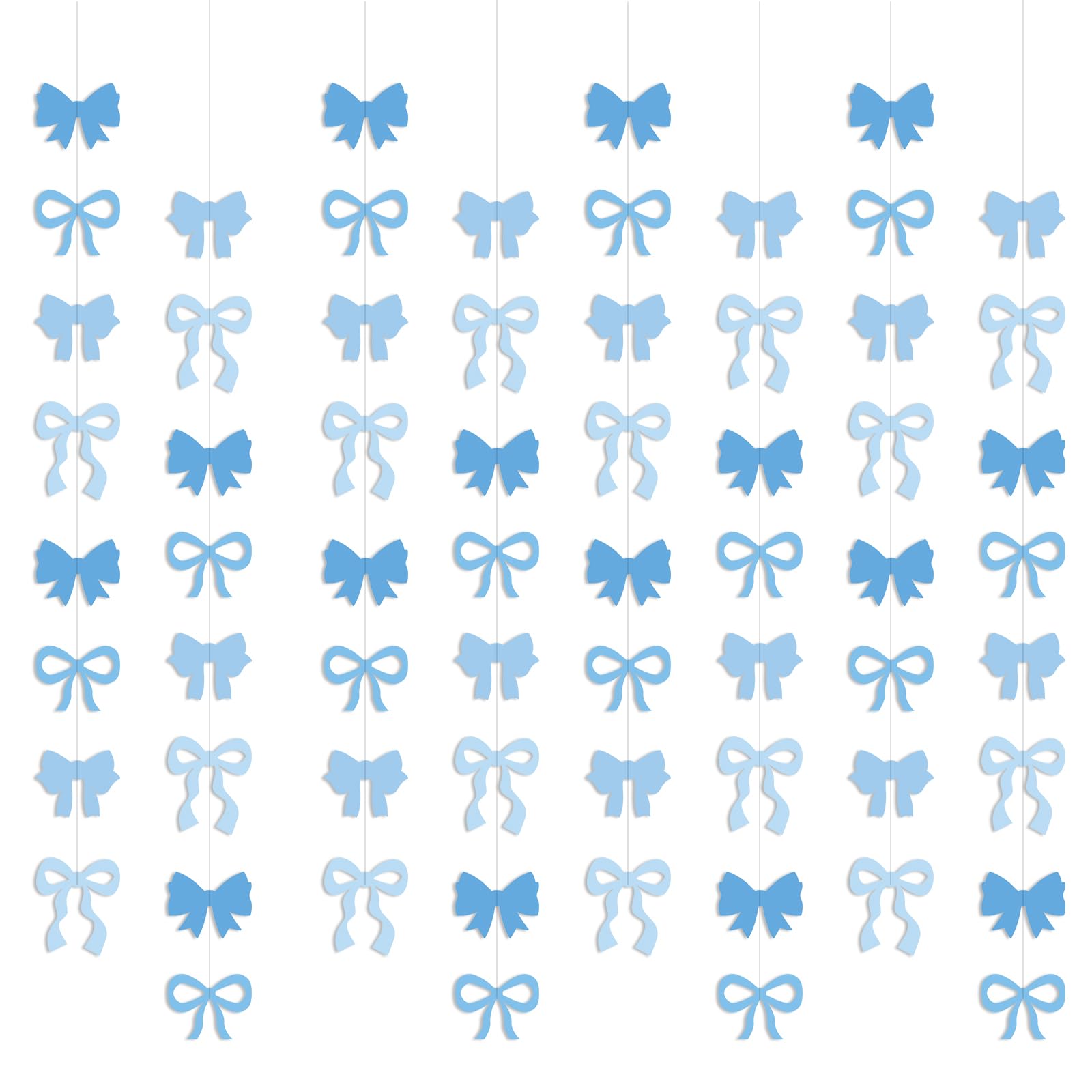 Coquette 8 PCS Bow Decor Bow Hanging Banners