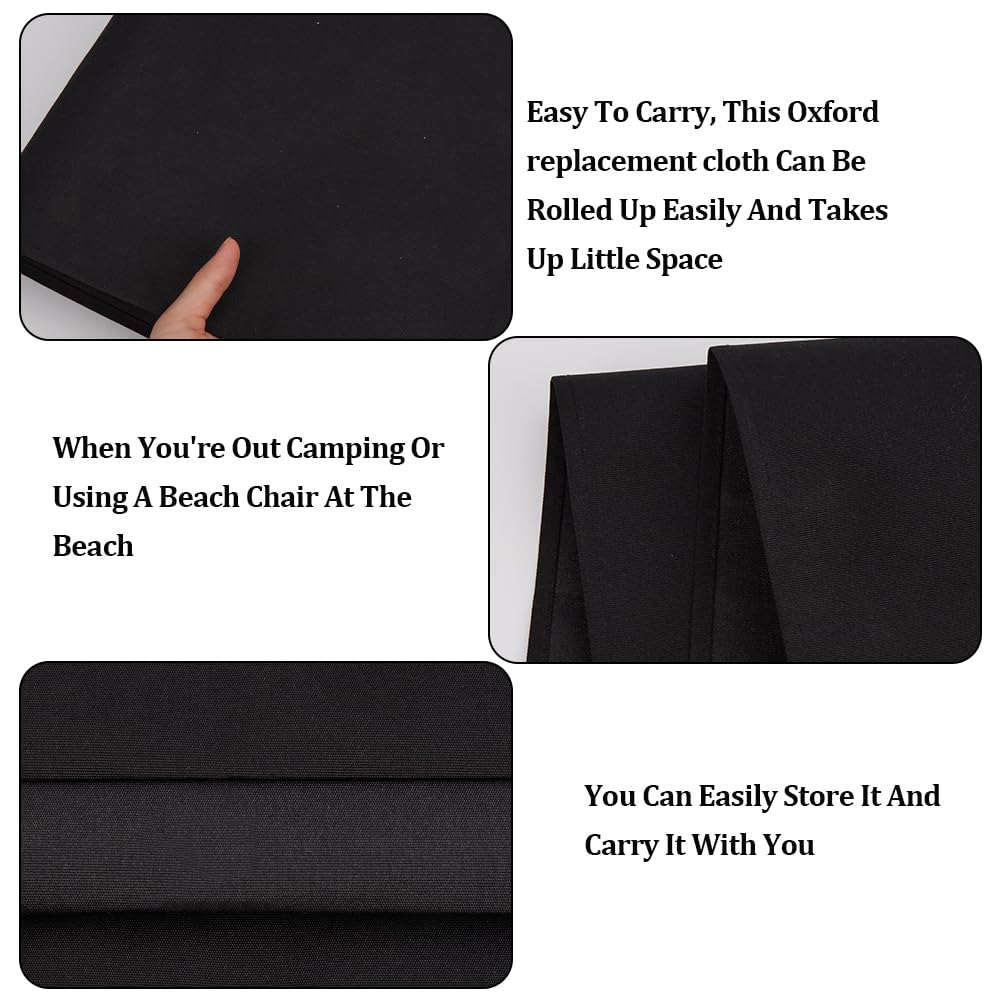 Cute 1pcs Beach Sling Chair Replacement Lawn Chair Webbing Chair Oxford Cloth 435 * 1165mm Outdoor Patio Foldable Chaise Lounge Chair Fabric