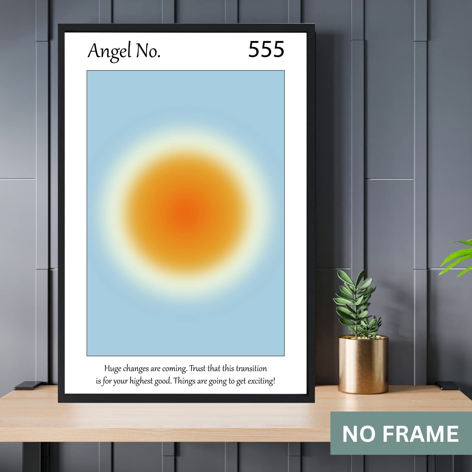 Colorful Aura Poster Energy Wall Art Minimalist Print Aesthetic Wall Decor Posters, No Frame