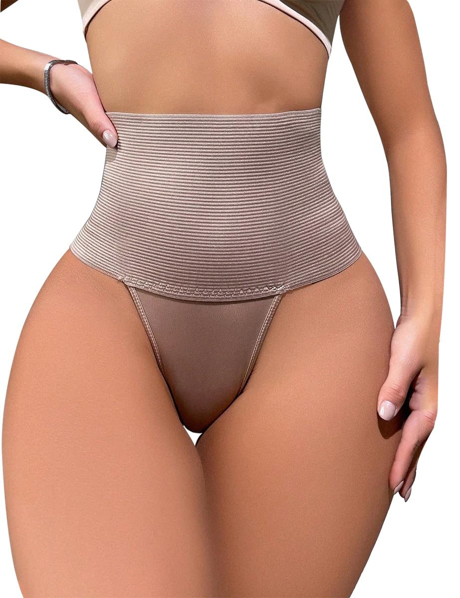 Tummy Control Thong Shapewear for Women High Waisted Shaping Underwear Body seamless Shaper Panties Girdle