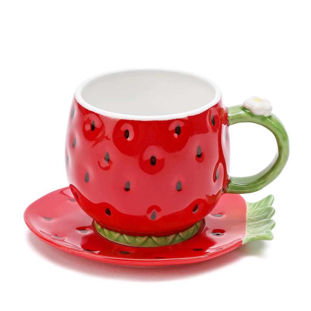Ceramic Tea Cup and Saucer - 8 Ounce