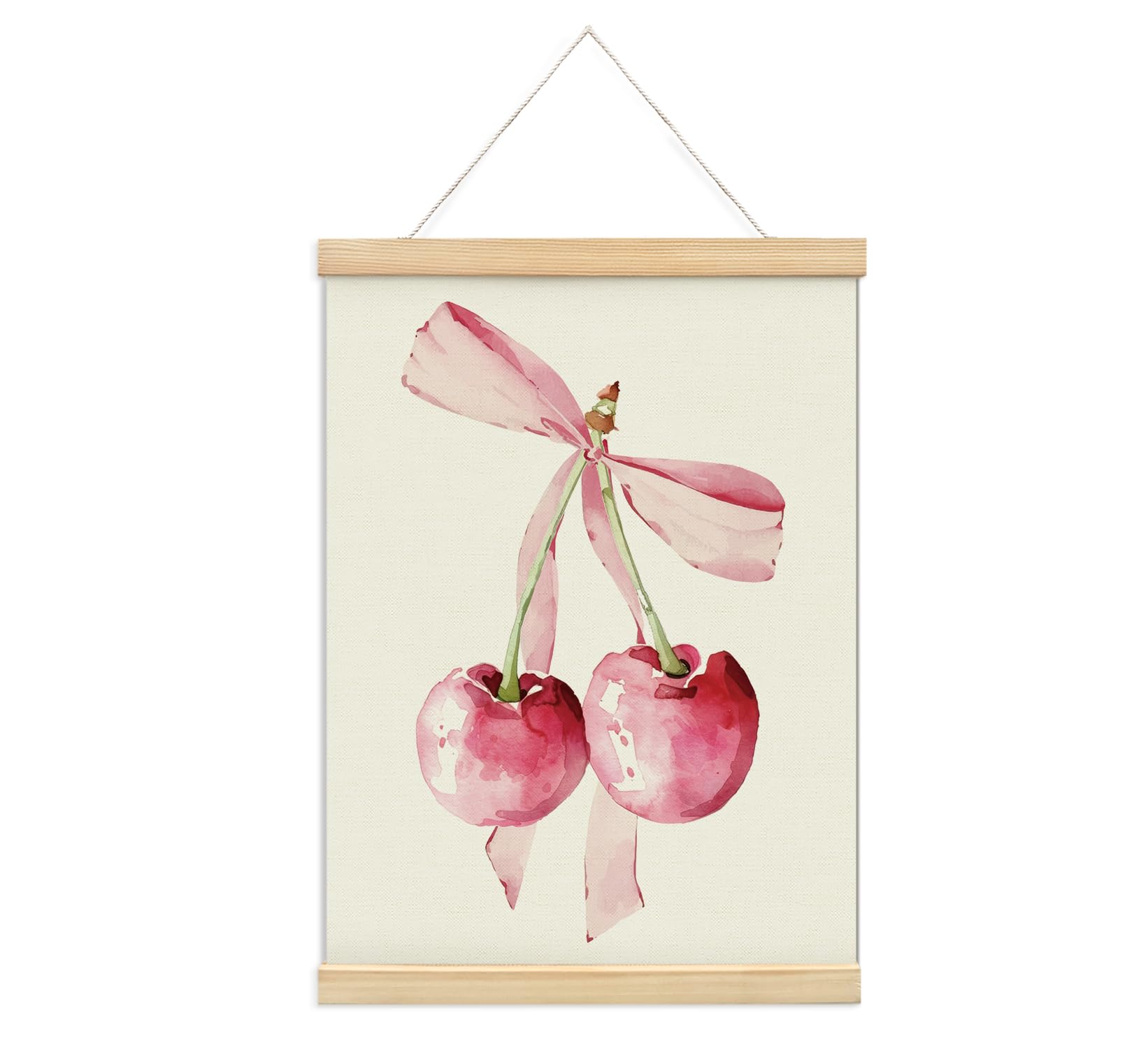 Coquette Pink Bow Preppy Girly Inspirational Wall Art Poster Hanger Frame