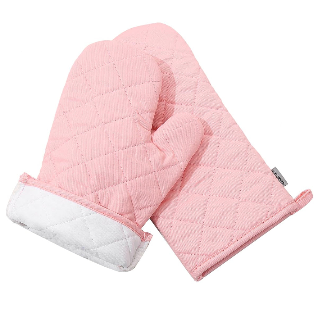 Oven Mitts and Pot Holders 4 pcs Set,High Heat Resistant 500 Degree Extra Thicken