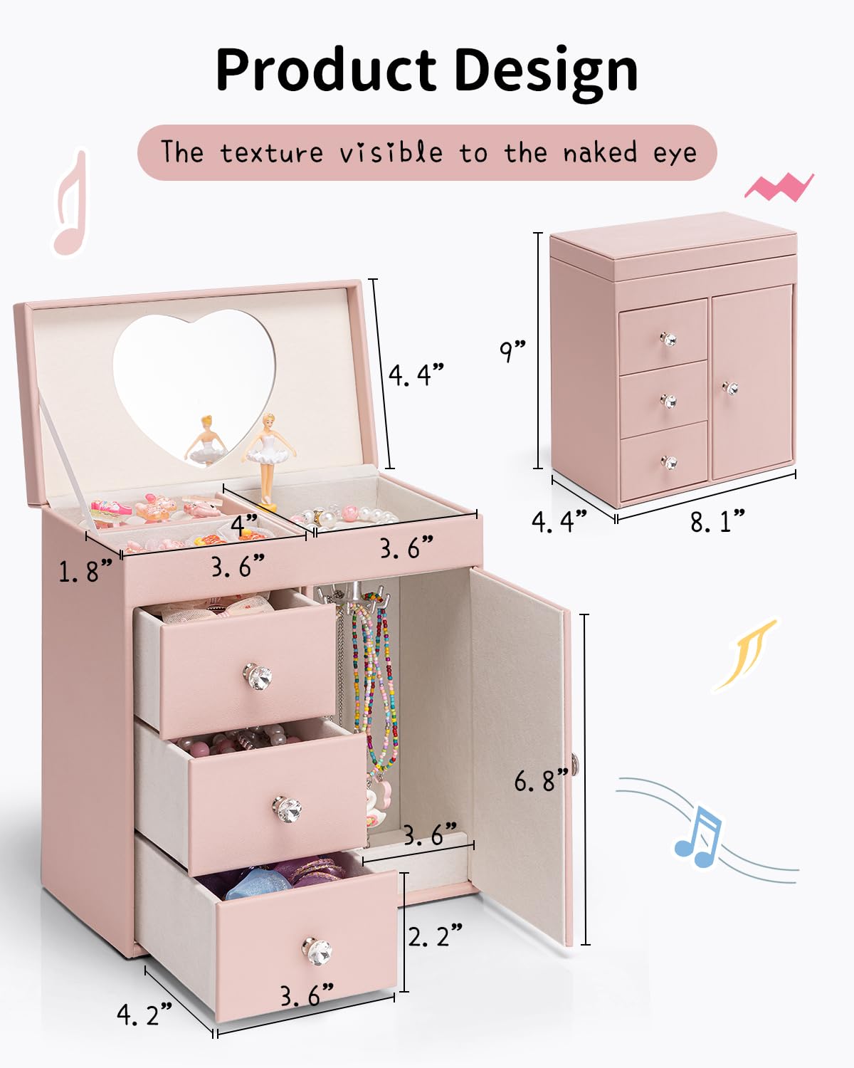 Musical Jewelry Music Box with Ballerina