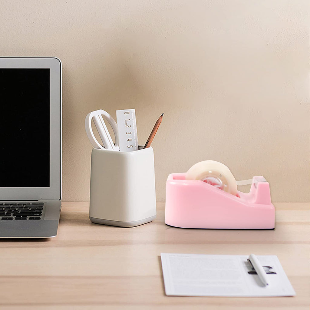 Desktop Tape Dispenser Adhesive Roll Holder with Weighted Nonskid Base, 1Pcs (Tape not Included)