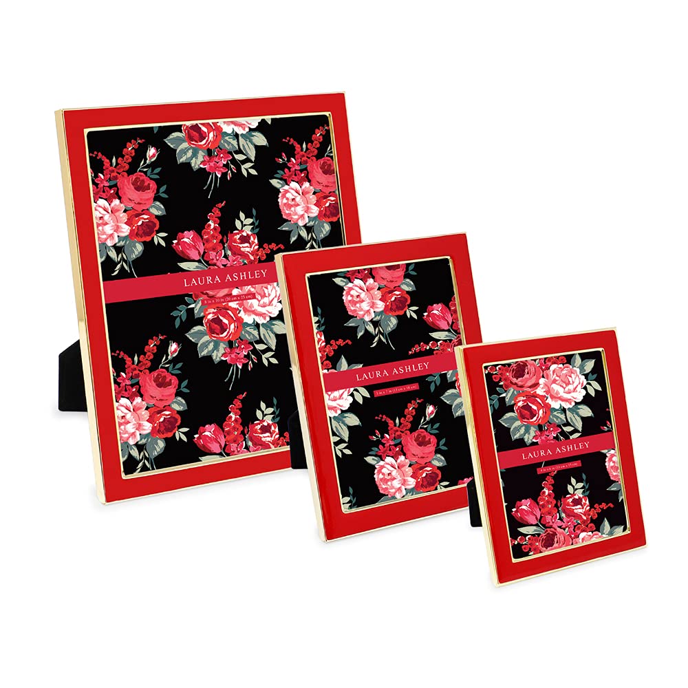 Enamel Picture Frame - Metal Edge with Easel, for Countertop, Counterspace, Tabletop Display, Bookshelf, Desk, Wall Décor, Photo Gallery