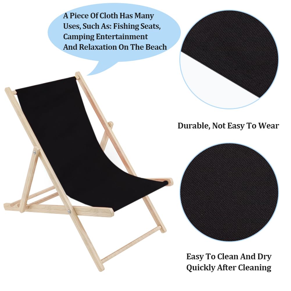 Cute 1pcs Beach Sling Chair Replacement Lawn Chair Webbing Chair Oxford Cloth 435 * 1165mm Outdoor Patio Foldable Chaise Lounge Chair Fabric