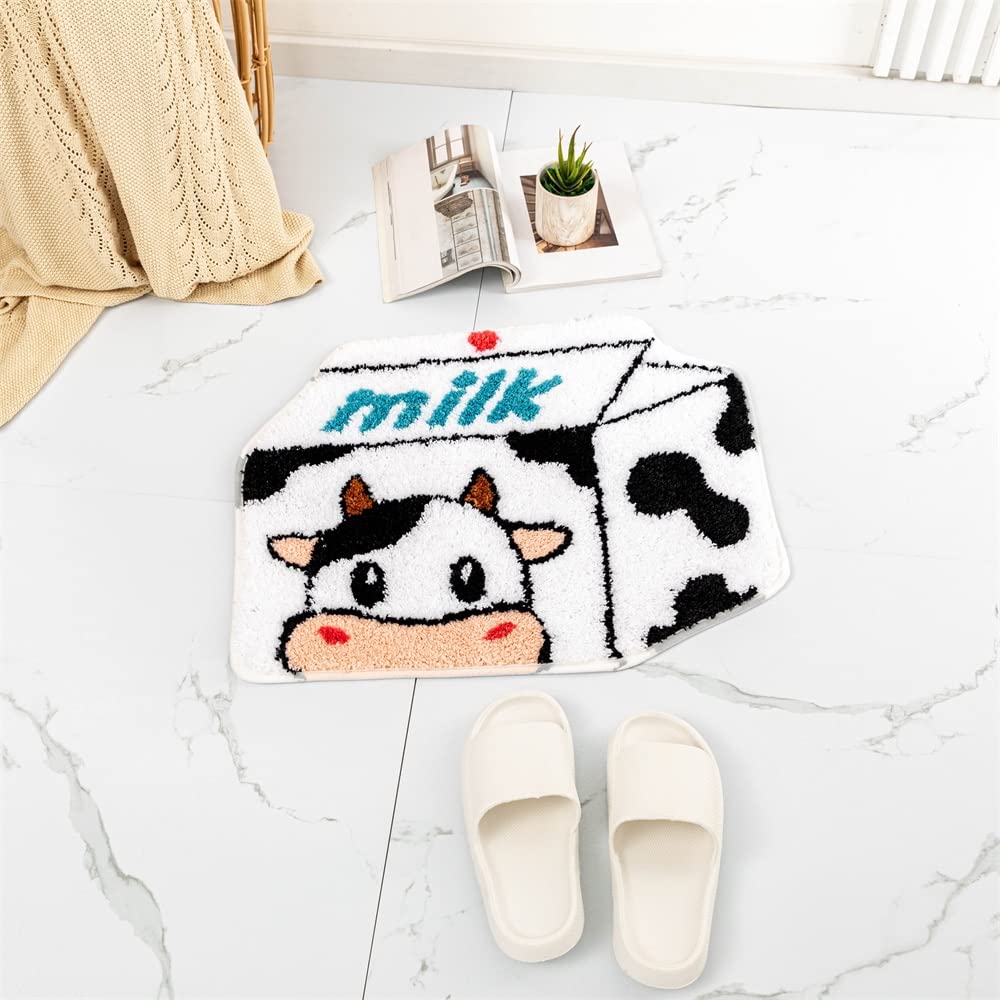 Shaped Rug Fruits Animals Bath Mat Area Rug Non-Slip Bathroom Door Mat for Bedroom Bathroom Kitchen Cartoon Area Rug for Bathroom Soft Bathmat Home Decor