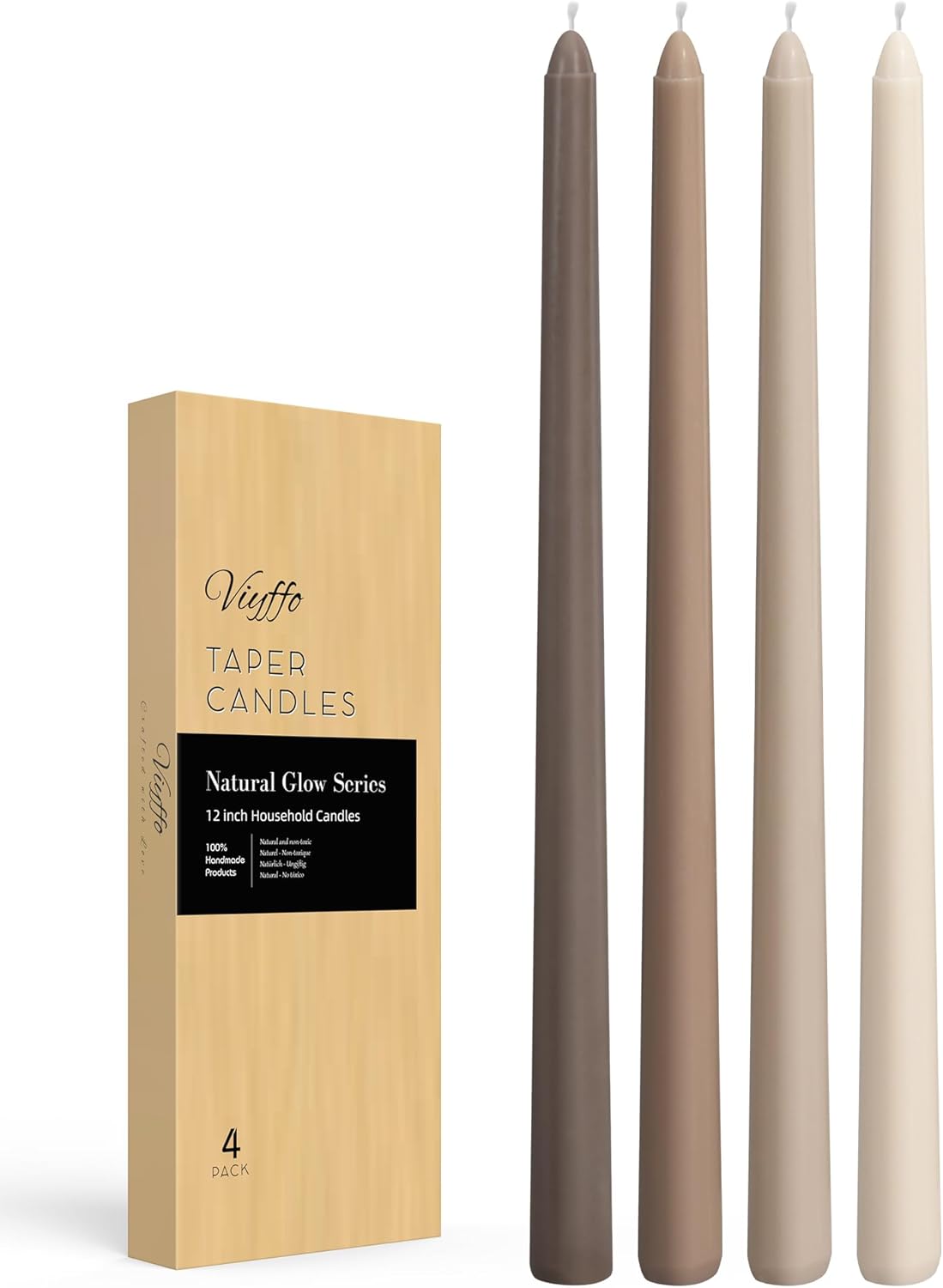 Taper Candles Unscented Smokeless Long Tall Tapered Candle for Candlesticks SticksHome Decor Dinner