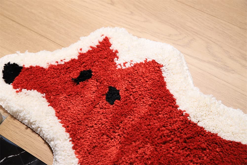 Shaped Rug Fruits Animals Bath Mat Area Rug Non-Slip Bathroom Door Mat for Bedroom Bathroom Kitchen Cartoon Area Rug for Bathroom Soft Bathmat Home Decor